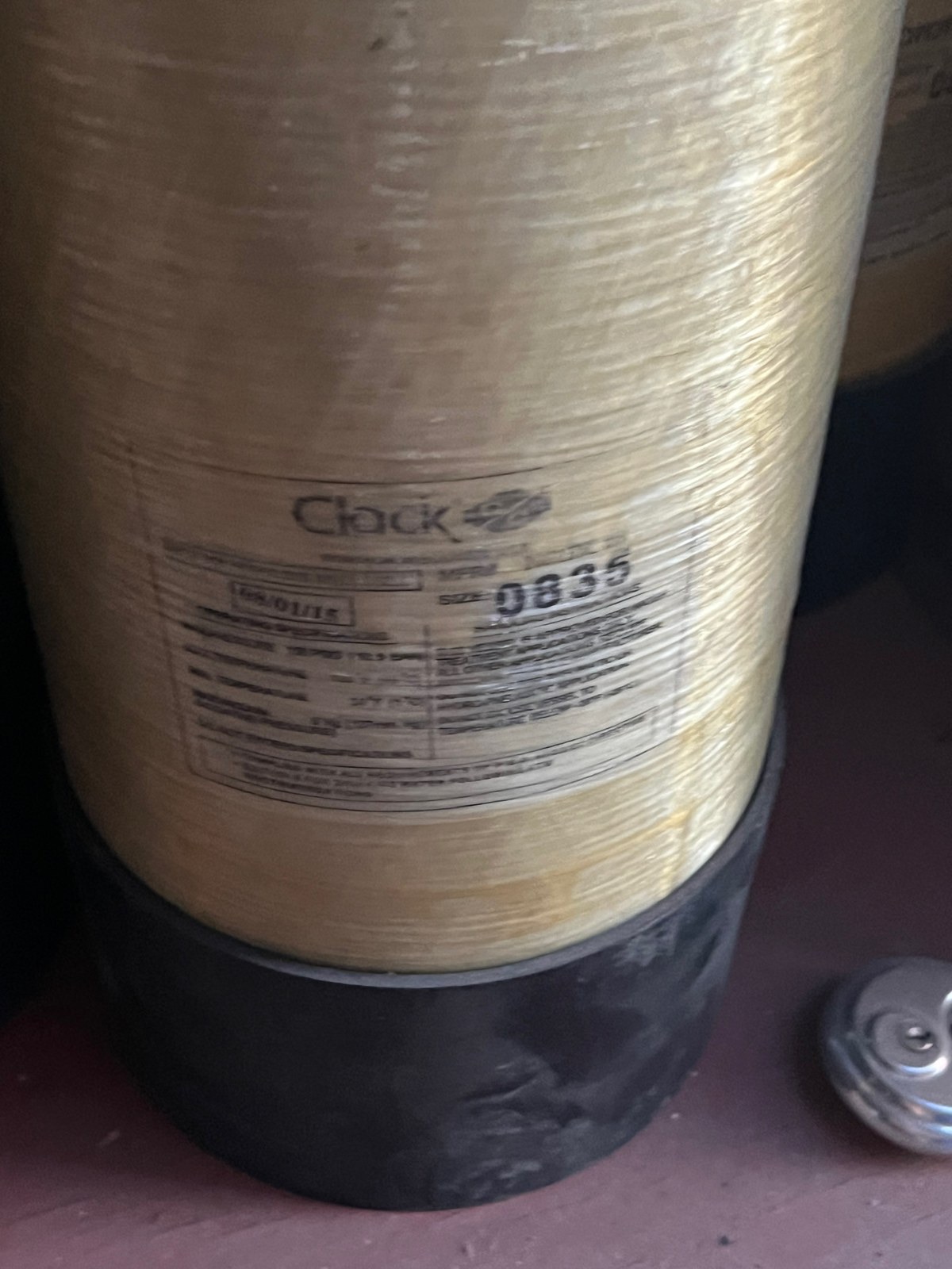 Clack 0835 Fiberglass Resin / Media Tank 8x35 with In/Out Head